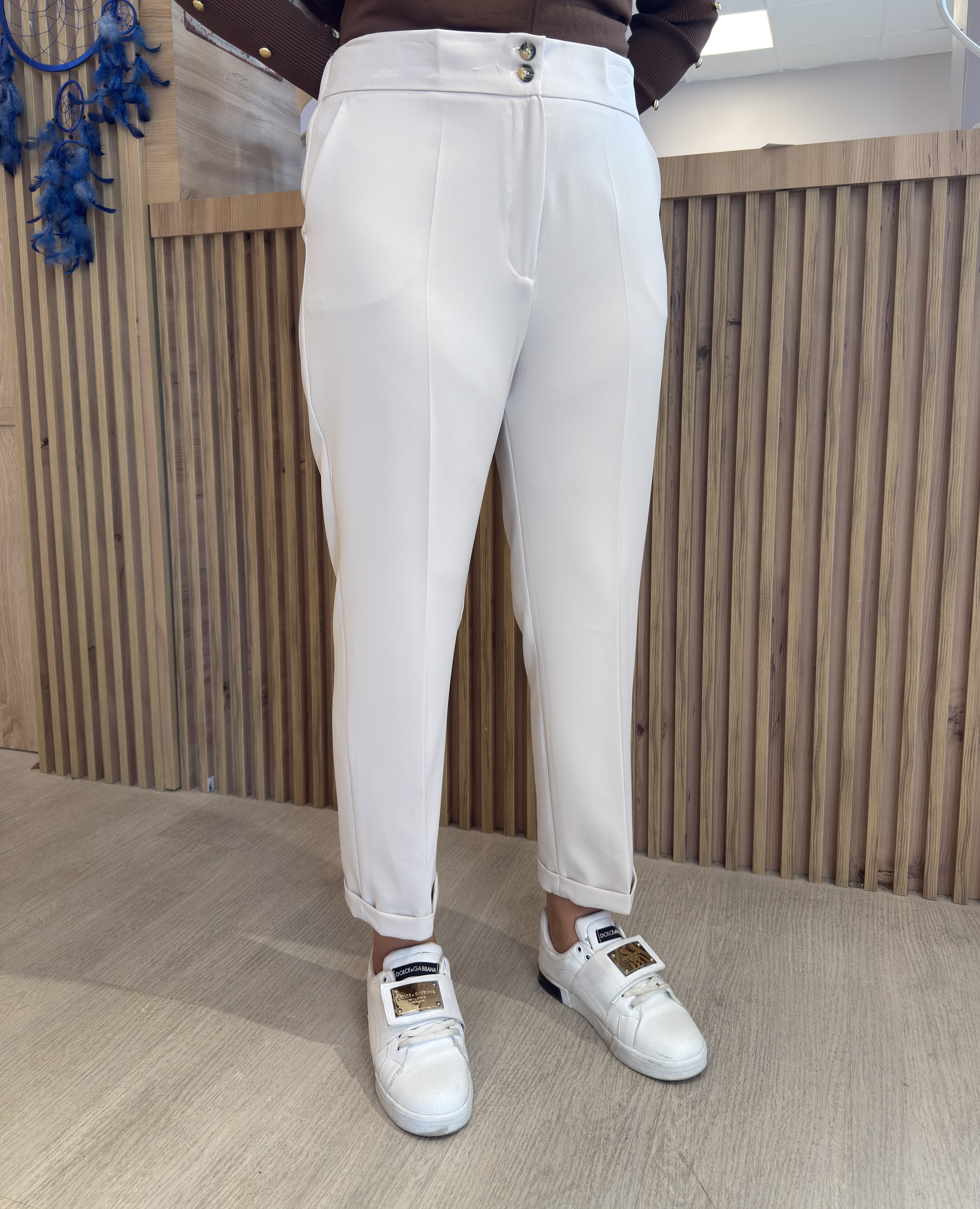 2K GİYİM 24048 PANTOLON BEYAZ