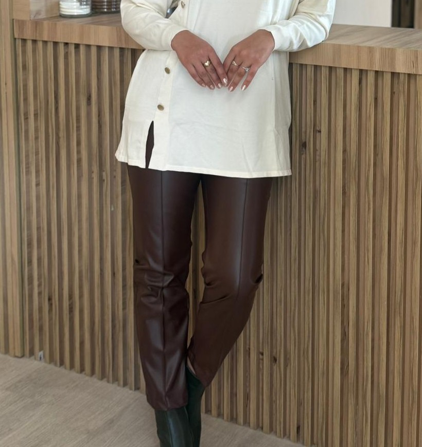 2K GİYİM 24507 DERİ PANTOLON