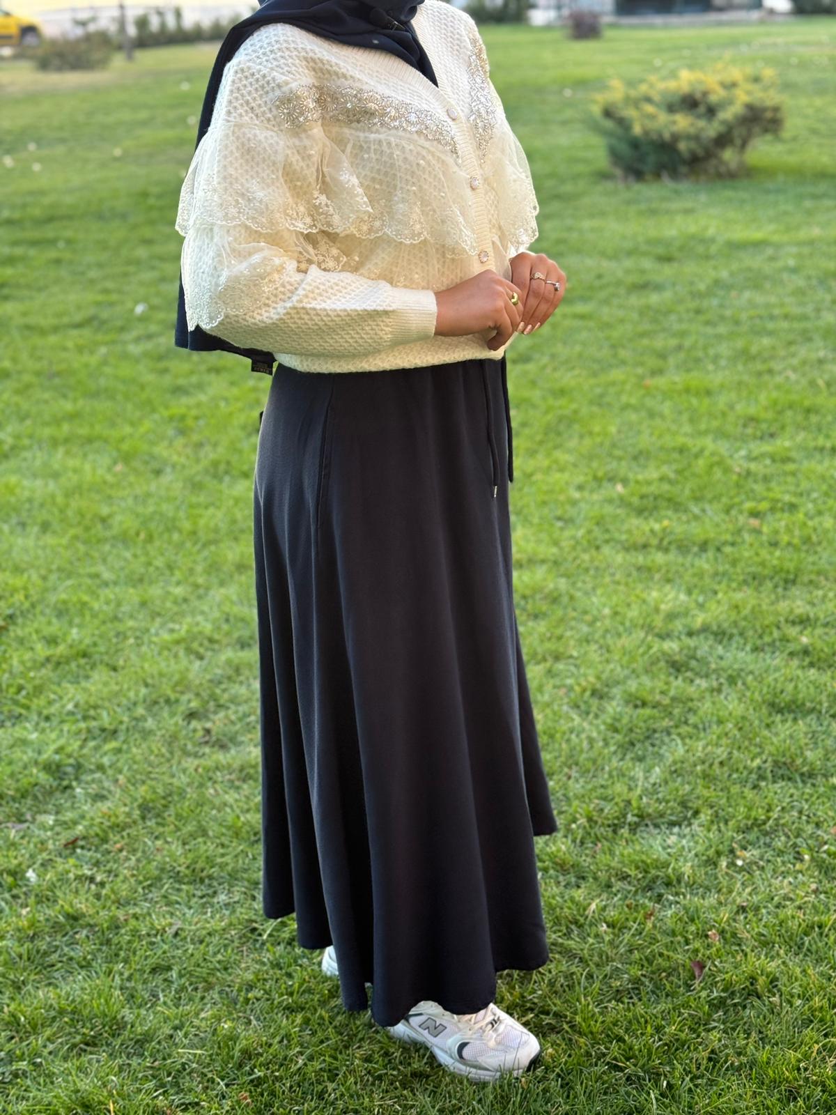 MY MAGAZİN 3322 ETEK LACİVERT