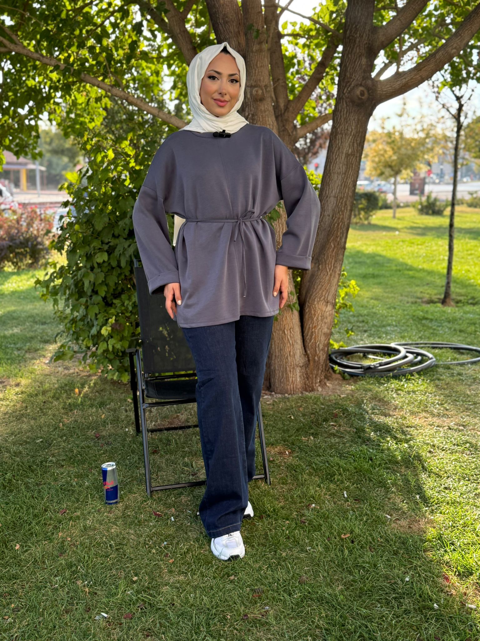 MY MAGAZİN 7408 MODAL TUNİK ANTRASİT