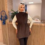 2K GİYİM R24504 KADİFE YELEK