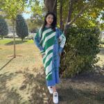 SEE MORE TRİKO ELBİSE MAVİ