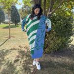 SEE MORE TRİKO ELBİSE MAVİ