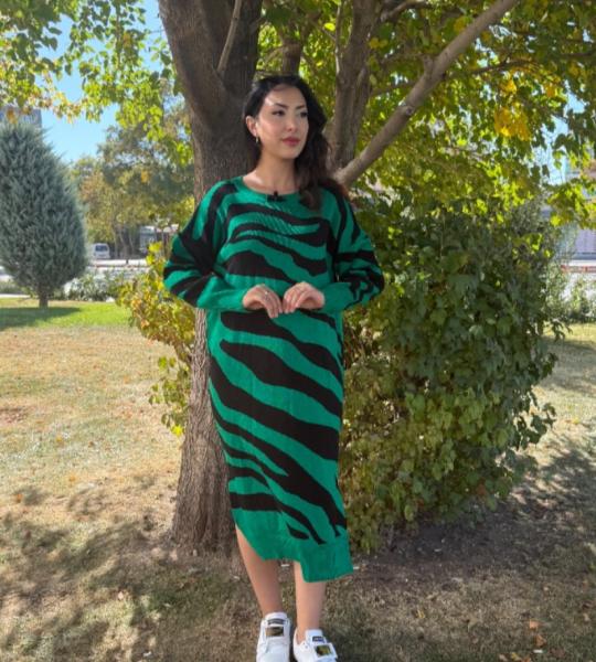 SEE MORE TRİKO ELBİSE SİYAH