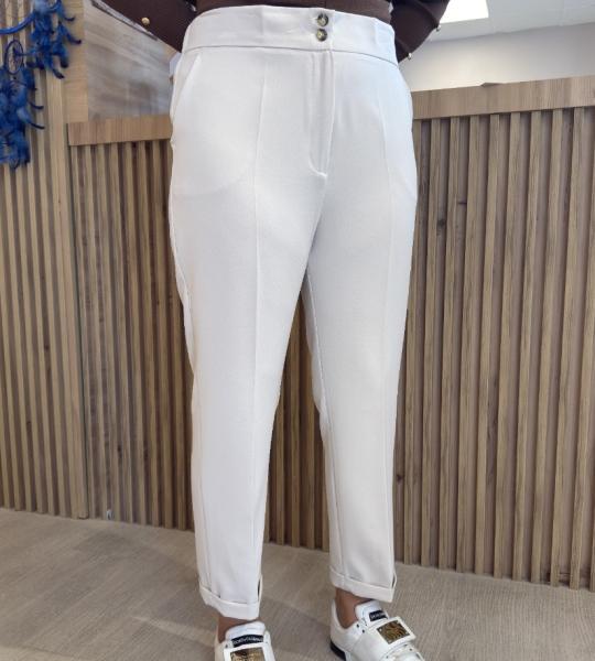 2K GİYİM 24048 PANTOLON BEYAZ
