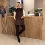 2K GİYİM R24504 KADİFE YELEK