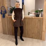 2K GİYİM R24504 KADİFE YELEK