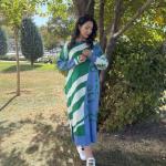 SEE MORE TRİKO ELBİSE MAVİ