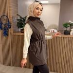 2K GİYİM R24504 KADİFE YELEK